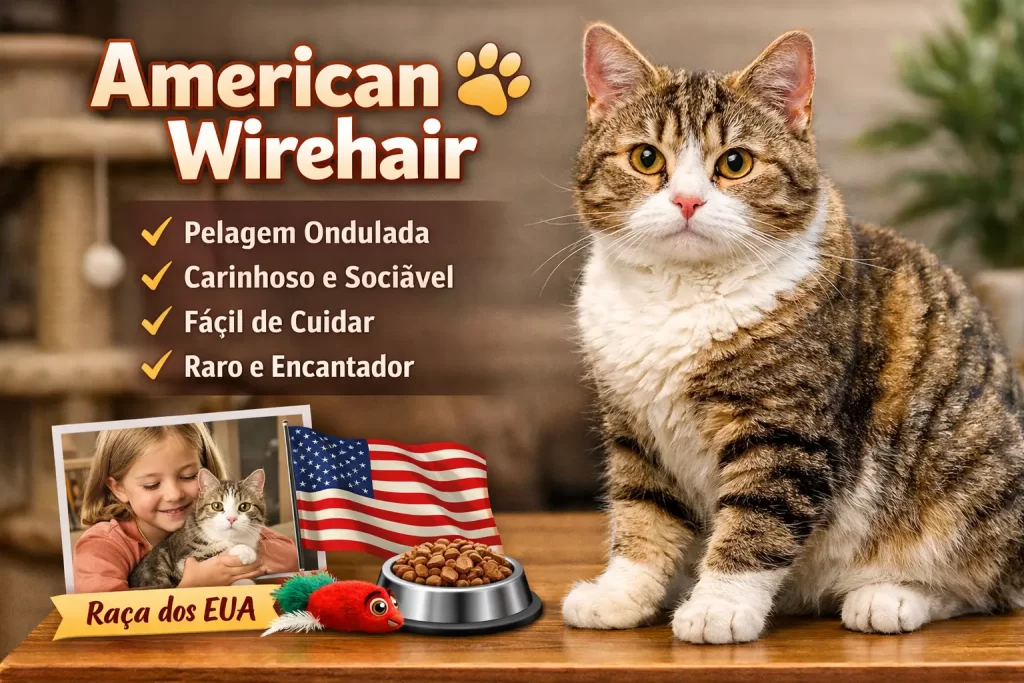American Wirehair: características, cuidados, personalidade e preço no Brasil